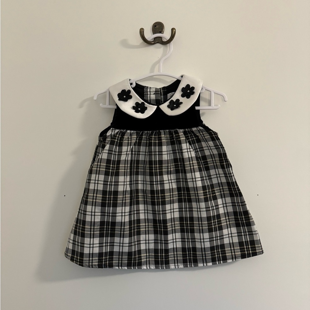 Three-piece plaid set